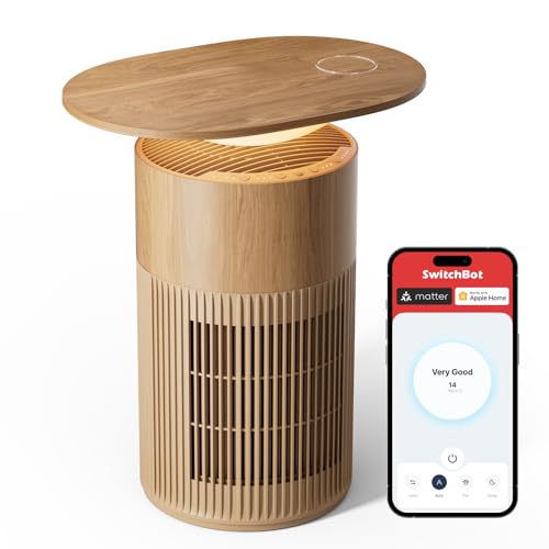 SwitchBot Air Purifier for Home Large Room, Matter, Up to 3620 ft², Air Purifier for Wildfire Smoke, Pets, Odors, 20dB, Washable Pre-filter, Pet Mode