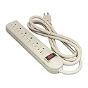 Cable Leader 6 Outlet Surge Suppressor Power Strip with Safety Circuit Breaker (6 Foot (1 Pack))