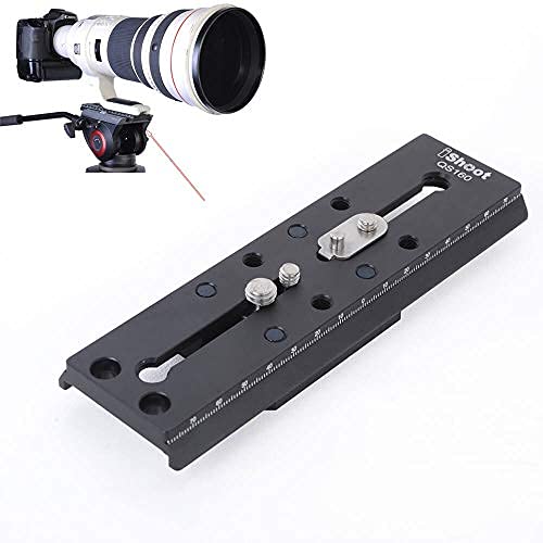 iShoot Camera Quick Release Plate Combo QR Mount Base QS-160-Combo Compatible with Manfrotto 500 Series 700 Series and Sachtler FSB 10T 8T 6T DV2 DV8