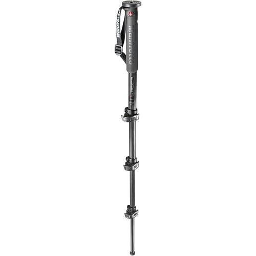 Manfrotto XPRO Carbon Fiber 4-Section Monopod (MPMXPROC4US) Black