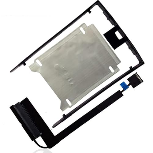 Fleshy Leaf 2.5" HDD Caddy Bracket with Right Side Hard Drive Connector Cable with Holder Tin Foil Replacement for Lenovo Thinkpad P50 P51 00UR835