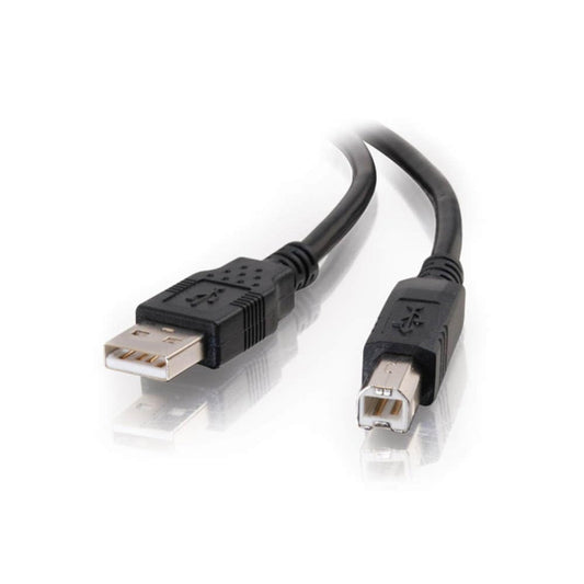C2G 28104 5m USB Cable - USB 2.0 A to B Cable Black (16.4ft)