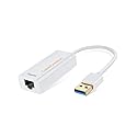 CableCreation USB 3.0 to Ethernet Adapter, USB to RJ45 Network Adapter Support 10/100/1000 Mbps Gigabit Compatible with Nintendo Switch, MacBook