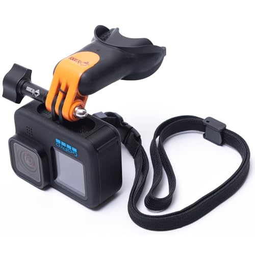 CHRONOS Mouth Mount Patent Number 11953148 with Lanyard + Aluminum Thumbscrew for All GoPro Cameras and DJI Osmo Action Quick Release Adapter Mount