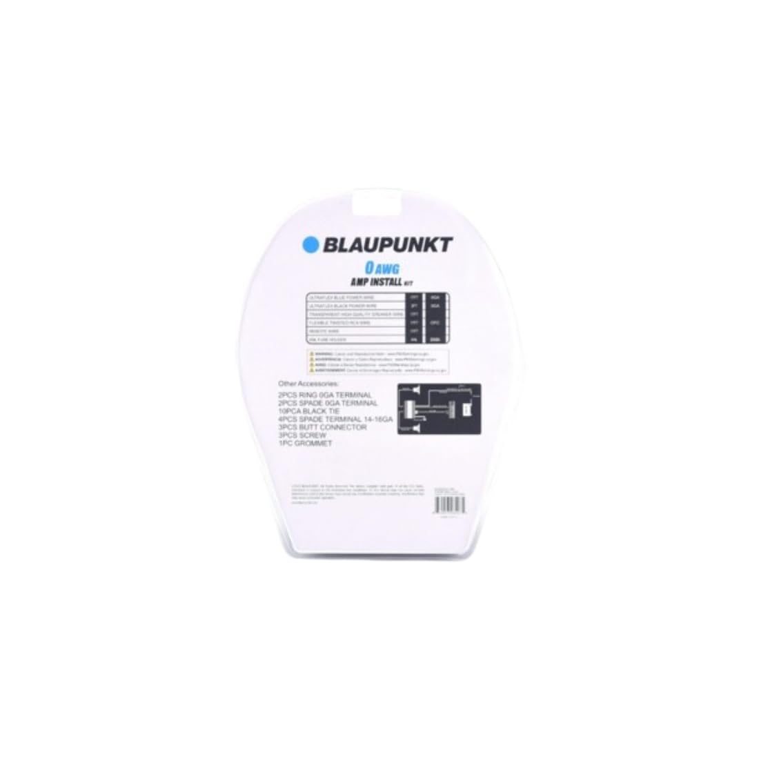 BLAUPUNKT BMK00 Complete Car Audio 0 Gauge Amplifier Installation Kit with User Friendly Sound System Accessories