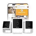 Petcube Cam The Pack of 3 | Indoor Wi-Fi Pet Security Camera with Phone App, 2-Way Audio and Video, Night Vision, 1080p HD Video and Smart Alerts