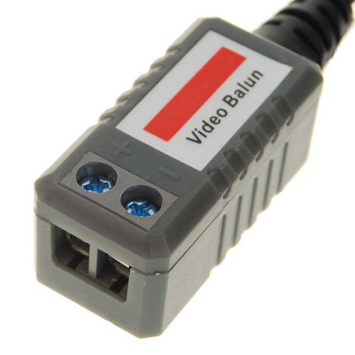 6 PAIRS (12 Pcs) Mini CCTV BNC Video Balun w/pigtail