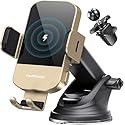 CHGeek Wireless Car Charger, 15W Fast Charging Auto Clamping Car Charger Phone Mount Phone Holder fit for iPhone 15 14 13 12 11 Pro Max Xs, Samsung