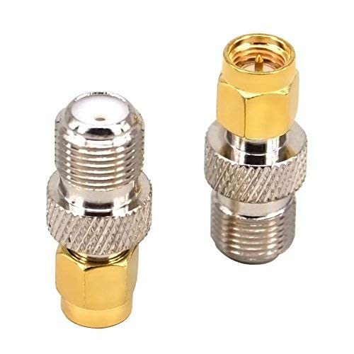 BOOBRIE Coaxial Cable Connector SMA to F Coax Adapter SMA Connector SMA Male to F Female Adapter for LAN/LMR Wireless Antenna Devices/Coaxial