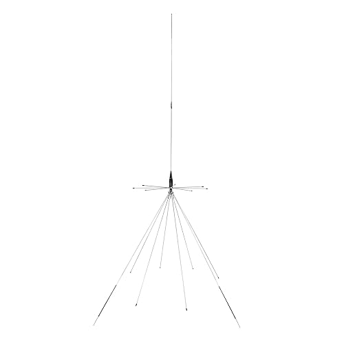 Tram® 300-Watt/200 Watt Broad-Band Scanner 25 MHz to 1,300 MHz Super Discone Stainless Steel Base Antenna with Added CB Transmit Bands