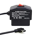 EnruigeOK Universal OBD OBD2 Power Cable for Dash Camera 24 Hours Surveillance/Acc Mode with Switch Button, 3Pin OBDII Adapter Hardwire Charger Cable