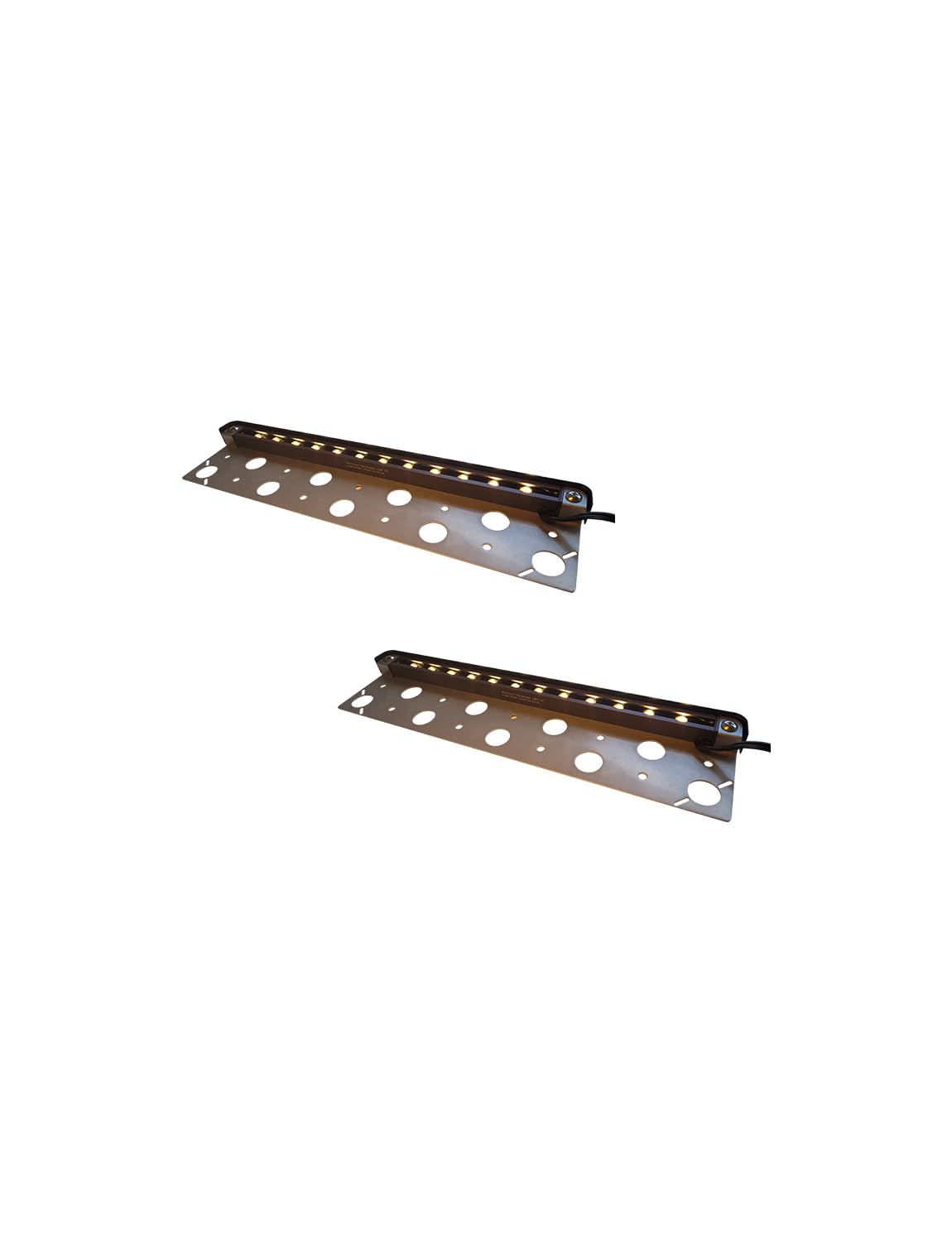 COLOER 13 Inch LED Hardscape Lighting, Retaining Wall Lights, 12V AC/DC Low Voltage Paver Light, 2.5W Outdoor Step Lights, IP65 Waterproof Stair