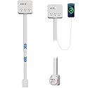 Electrical Outlet Extender Stick, 180° Rotating Surge Protector Power Strip, Featured 3 AC and 4 USB Ports, Multi Plug Wall Outlet Splitter | Ideal