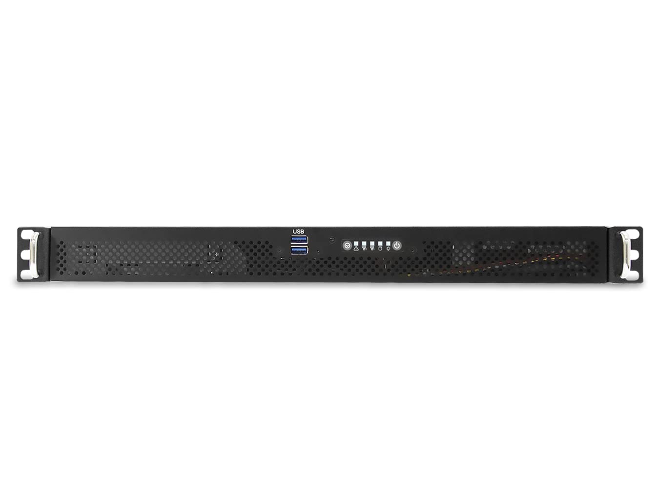 AIC XE1-1E001-04 is an Entry-Level 1U Appliance Chassis with 15” Depth, up to ATX, Internal: 2X 3.5 + 2X 2.5 7mm, Front: 2X USB 3.0, 3X 4028mm Fan, 1x