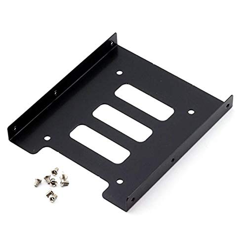SSD Bracket 2.5 to 3.5 Adapter 2Pack, Hftywy SSD Mounting Bracket Kit 2.5 to 3.5 SSD HDD Hard Disk Drive Bays Holder Metal Mounting Bracket Adapter