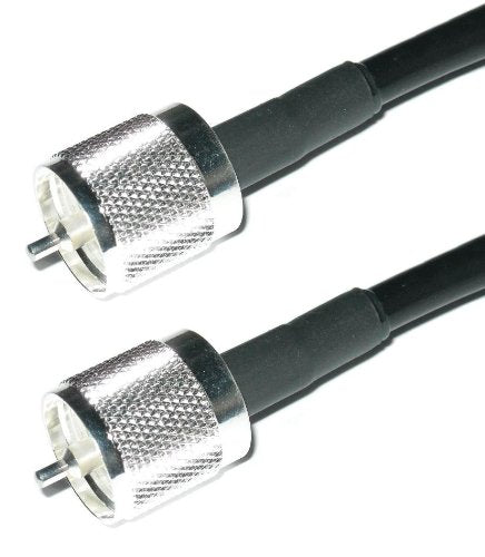 MPD Digital I LMR®240 Coaxial Cable I PL259 Male to PL259 Male MPD Connectors I Low Loss RF Coax I CB, Ham Radio, Transmitters, Antenna I 25 FT