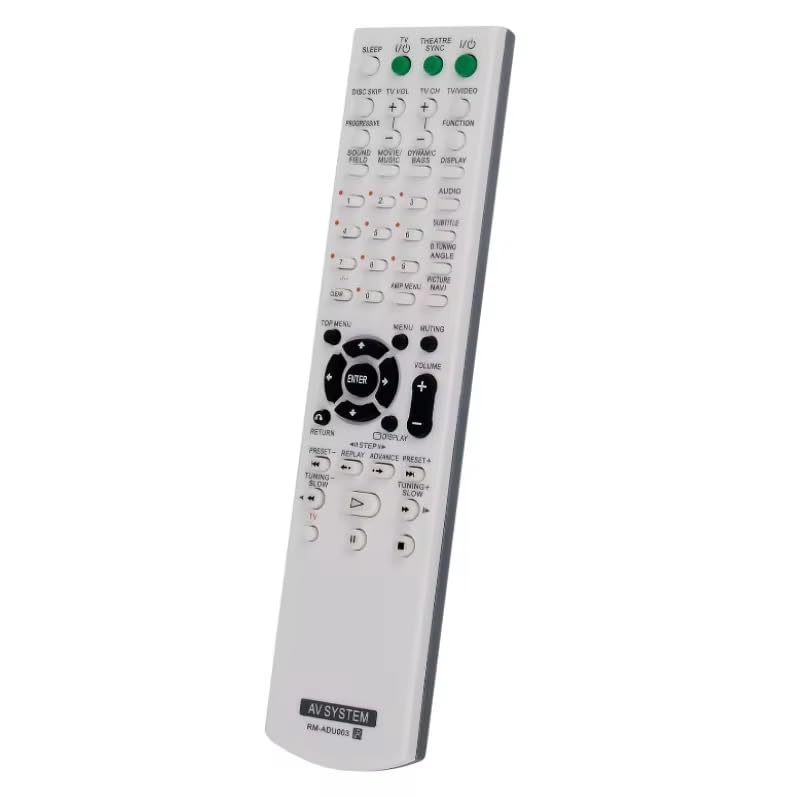 RM-ADU003 Replacement Remote Control for Sony Home Theater AV System DAV-DZ110 DAV-DZ12 DAV-DX150 DAV-DX155 HCD-DX155 DAV-DX255 HCD-DX255 DAV-DX315