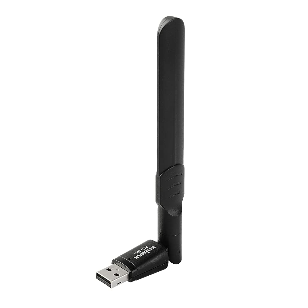 Edimax Wi-Fi 5, 802.11ac AC1200 Dual-Band Adapter for PC w/MU-MIMO, 867Mbps (5GHz) + 300Mbps (2.4GHz) Wireless USB 3.0 Adapter Dongle w/Adjustable