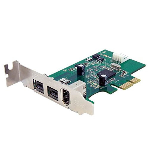 StarTech 3-Port 2b 1a Low Profile 1394 PCI FireWire Card, TAA (PEX1394B3LP)