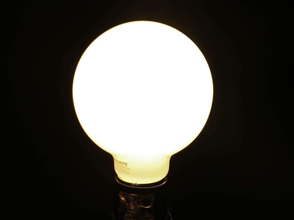Bulbrite Dimmable 7W 2700K G25 Filament LED Bulb, Enclosed and Wet Rated