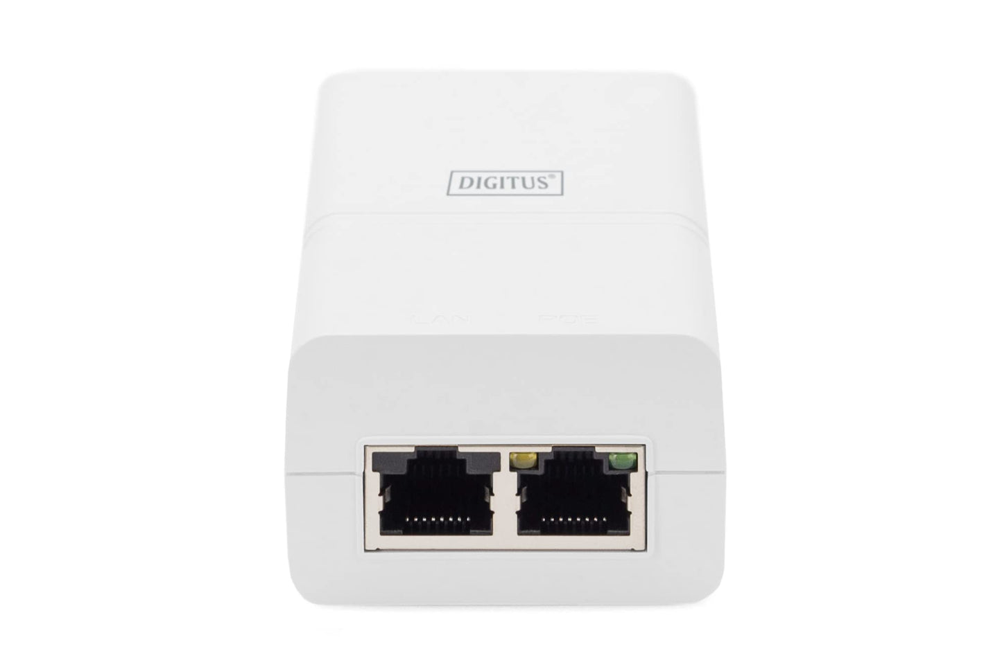 Digitus ASSMANN Gigabit Active 802.3at PoE Midspan 4-Port Switch for Desktop, Laptop, IP Camera, Printer with RJ45, PoE Interface, Plastic Case