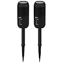 iLive ISBW240BDL ISBW240BDL Bluetooth Indoor and Outdoor Waterproof Speakers with Removable Stakes, 2 Count, Black