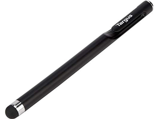 Targus Smooth Gliding Standard Stylus for Tablets, iPad, Smartphones and Touchscreen Devices, Black - Slim Durable Rubber Tip (AMM165US)
