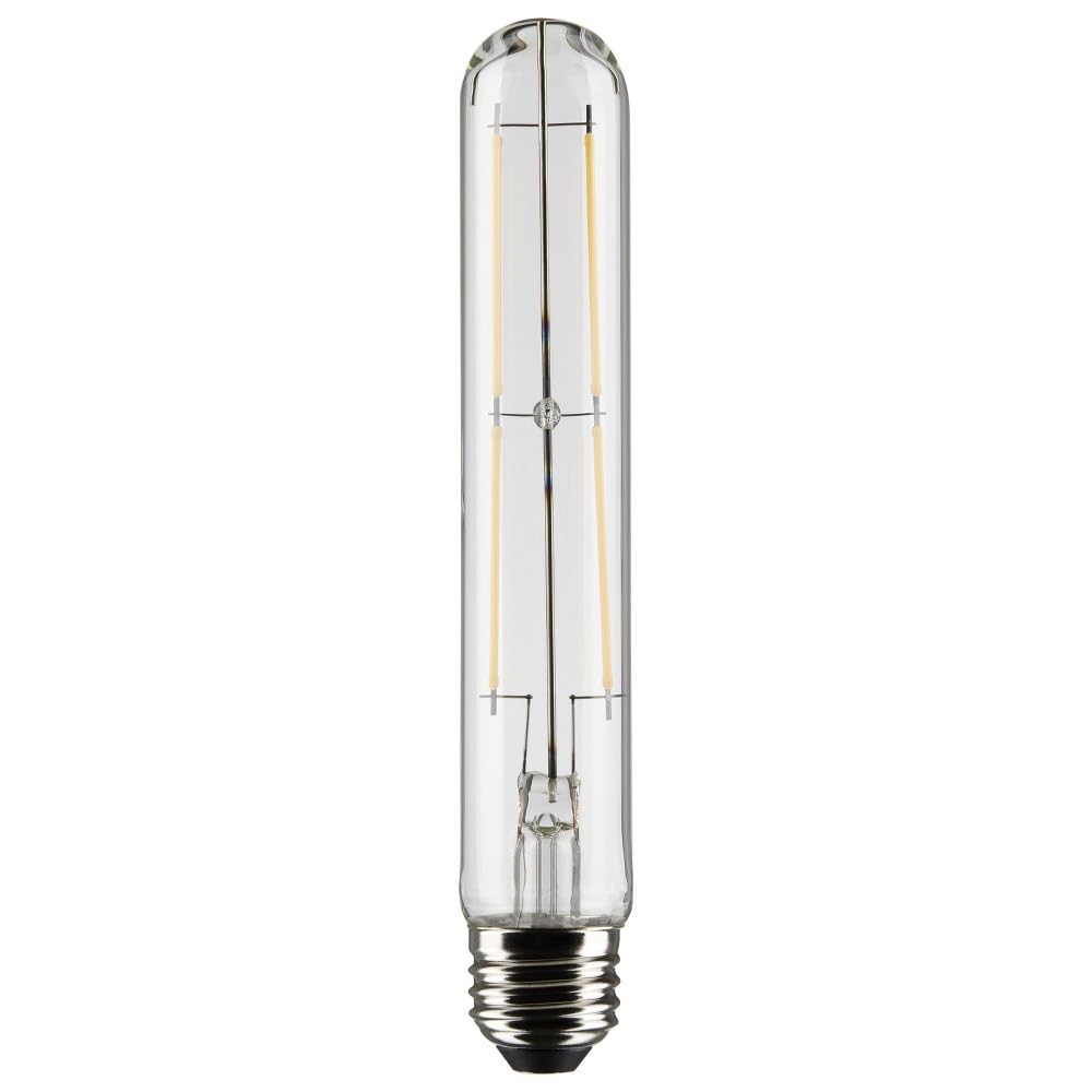 Satco S21355, T10 LED Bulb, E26 Base, 3000K, Clear, Dimmable, Light Bulb