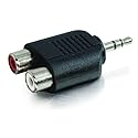 CABLES TO GO 3.5MM MALE TO (2) RCA FEMALE ADAPTER