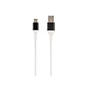 Monoprice USB 2.0 Type-C to Type-A Charge & Sync Cable - Kevlar/Nylon-Braid, 3 Feet, White - AtlasFlex Series