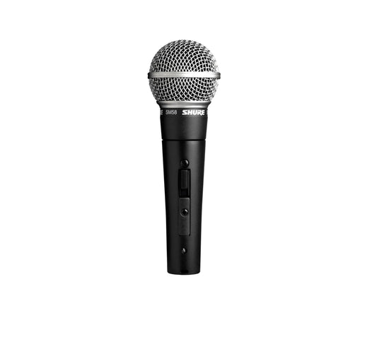 Shure SM58S Dynamic Vocal Microphone with On/Off Switch, Cardioid Pattern, Built-in Pop Filter, for Live & Studio Performance Mic for Singers