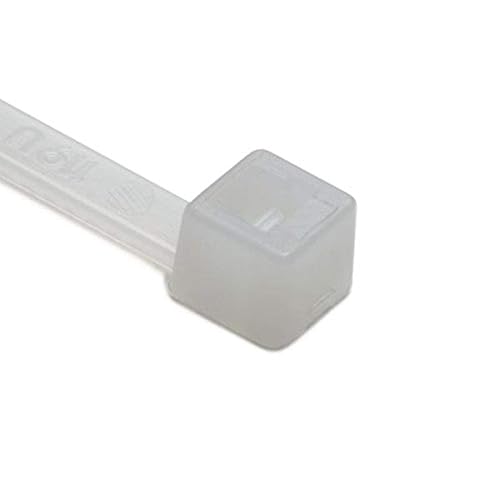 Hellermann Tyton T30R9C2 Standard Cable Tie, 5.8" Long, 30lb Tensile Strength, PA66, Natural (Pack of 100)