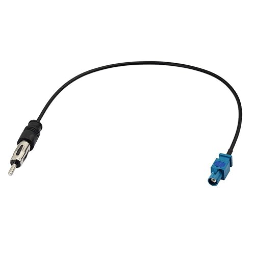 Bingfu Car Antenna Adapter Car Stereo FM AM Radio Antenna Adapter Cable Fakra Z Male to DIN Plug Connector Cable 30cm 1 feet for Car Stereo Audio HD