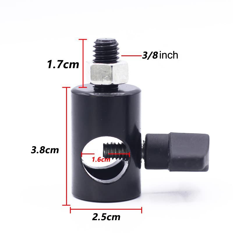 ThtRht 2 Pack Photography Light Stand to 1/4" 3/8" Thread Interface Converter Mount Screw Quick Release Adapter for Led Flash Tripod Ring Light DSLR