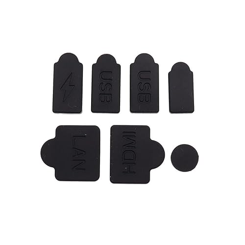 7pcs Silicone Dust Plugs Set for PS5 Game Console HDMI Interface Anti-Dust Cap Dustproof Cover