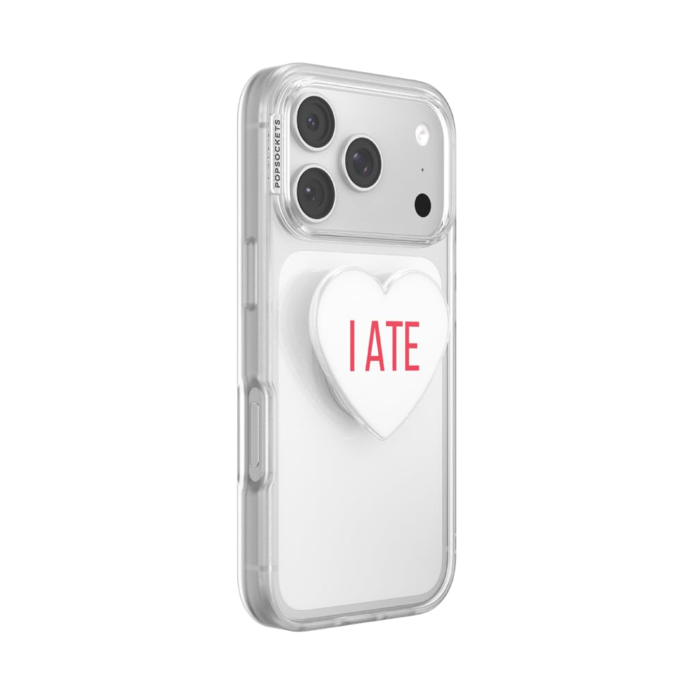 PopSockets PopTop, Adhesive Phone Grip with Swappable Top, Heart - Heart I Ate