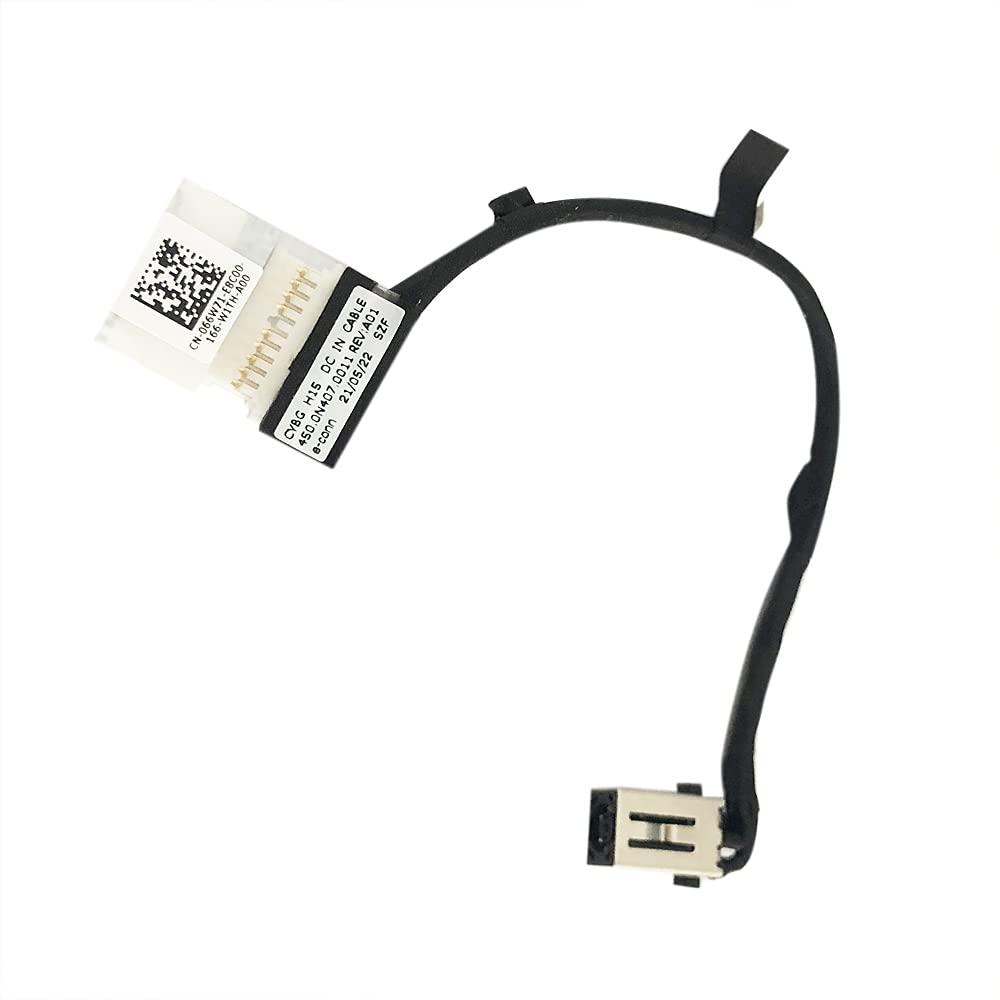 Zahara DC Power Jack Charging Port Cable Connector Replacement for Dell VOSTRO 7510 INSPIRON 7510 450.0N407.0011 066W71 66W71