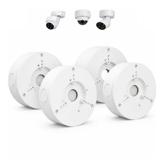 4 Pack PFA130-E Security Camera Junction Box (ABS) for Indoor & Outdoor Surveillance Camera - Security Camera Mount Bracket Waterproof Universal