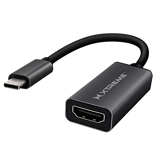 Xtreme USB-C to HDMI Adapter, Connect USB-C Phones, Tablets, & Laptops to HDMI TVs, Monitors, & Projectors, Screen Mirror Audio and Video, Supports