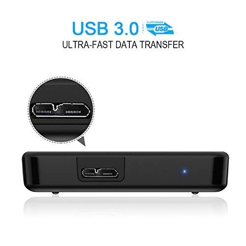 HWAYO 120GB Portable External Hard Drive Ultra Slim 2.5'' USB 3.0 HDD Storage for PC, Desktop, Laptop, MacBook, Chromebook