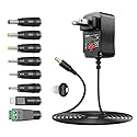 ZOZO Universal AC/DC Adapter 12W 3V 4.5V 5V 6V 7.5V 9V 12V Switching Power Supply Charger with 8 Tips 5.5x2.1mm 5.5x2.5mm Micro USB for Routers…
