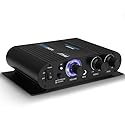 Pyle Wireless Bluetooth Home Audio Amplifier - 90W Dual Channel Mini Portable Power Stereo Sound Receiver w/ Speaker Selector, RCA, AUX, LED, 12V