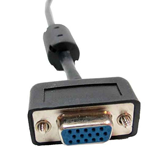 SF Cable, 10ft Ultra Slim SVGA Cable with Ferrites HD15 M/F Triple Shielded