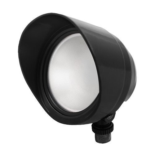 RAB Lighting BULLET12B LED Flood Light | Outdoor Security Spotlight - Field Adjustable Wattage 12W 9W 6W CCT 3000K 4000K 5000K IP65 120V - Single
