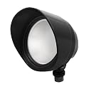 RAB Lighting BULLET12B LED Flood Light | Outdoor Security Spotlight - Field Adjustable Wattage 12W 9W 6W CCT 3000K 4000K 5000K IP65 120V - Single