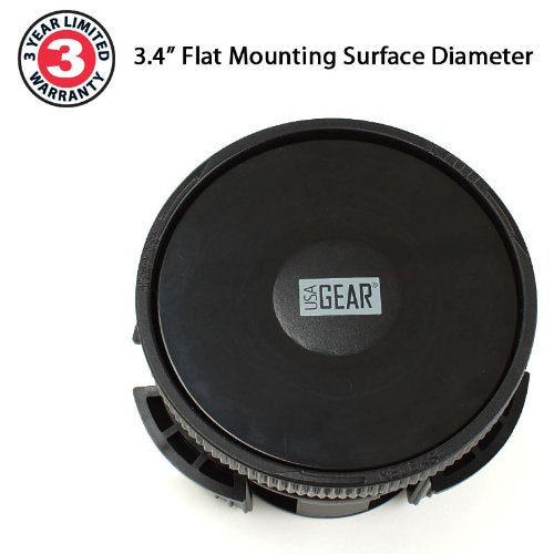 USA GEAR Adjustable Cup Holder Suction Mounting Surface - Compatible with Suction Mount Wireless Car Chargers - Adjustable Design Holds Suction Mounts