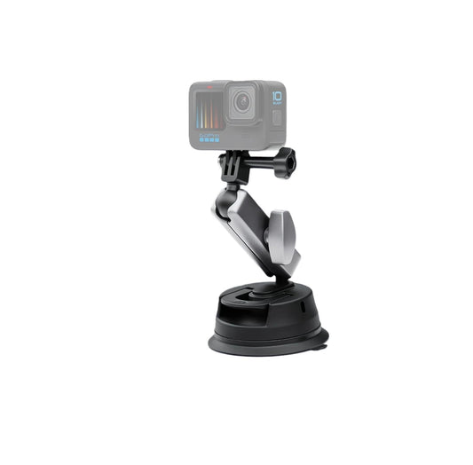 Suction Cup Camera Mount with 360° Ball Head Magic Arm,Sporting Cameras Holder Accessories Compatible with Insta360 X5 X4/GoPro/DJI OSMO 360,Standard