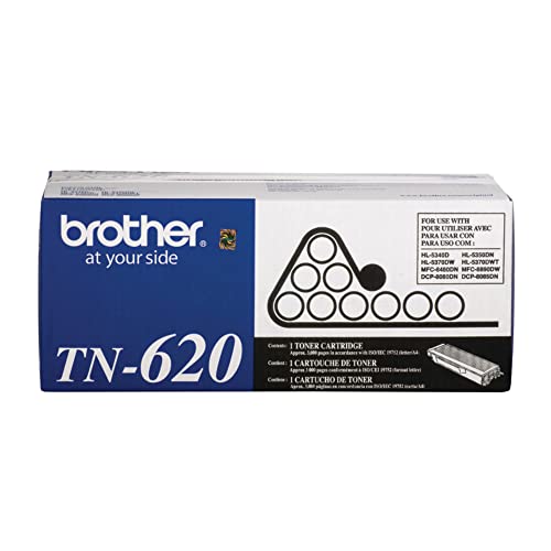 Brother TN-620 DCP-8080 8085 HL-5340D 5350 5370 MFC-8480 8680 8690 8890 Toner -Cartridge (Black) in Retail Packaging, 1 Size