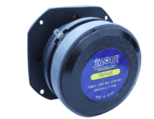 Absolute USA PBT43S 4-Inch Titanium Bullet High Compression Tweeter with 11 Oz Ferrite Magnet