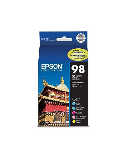 Epson T098120-BCS Claria Hi-Definition Black & Color Combo Pack High Capacity Cartridge Ink